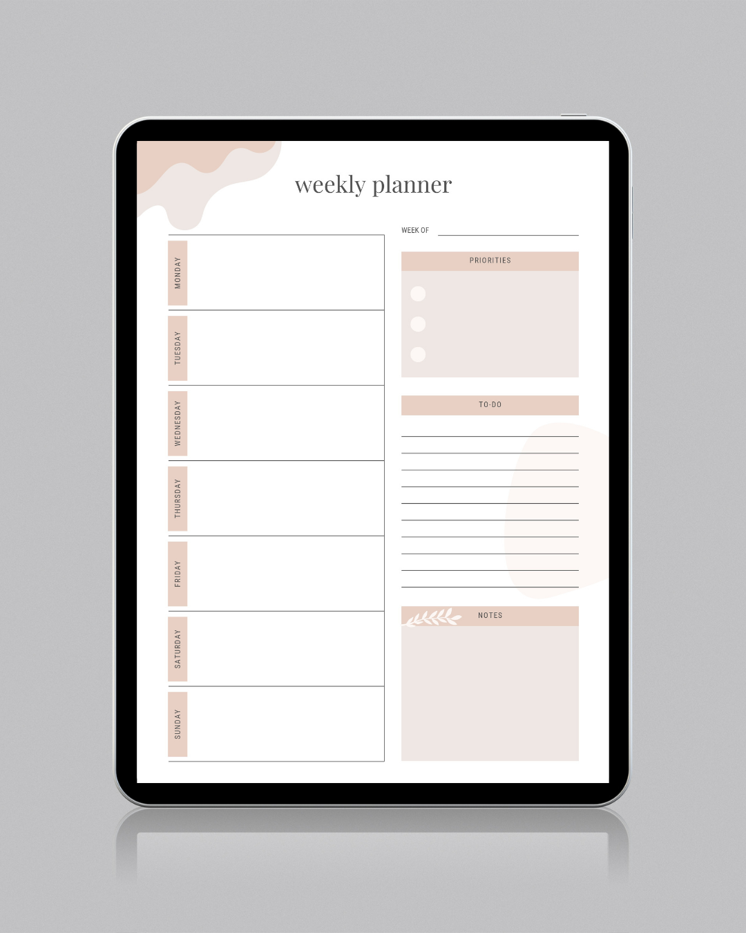 Weekly planner